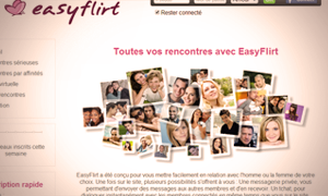 Capture d'écran du site de rencontre Easyflirt